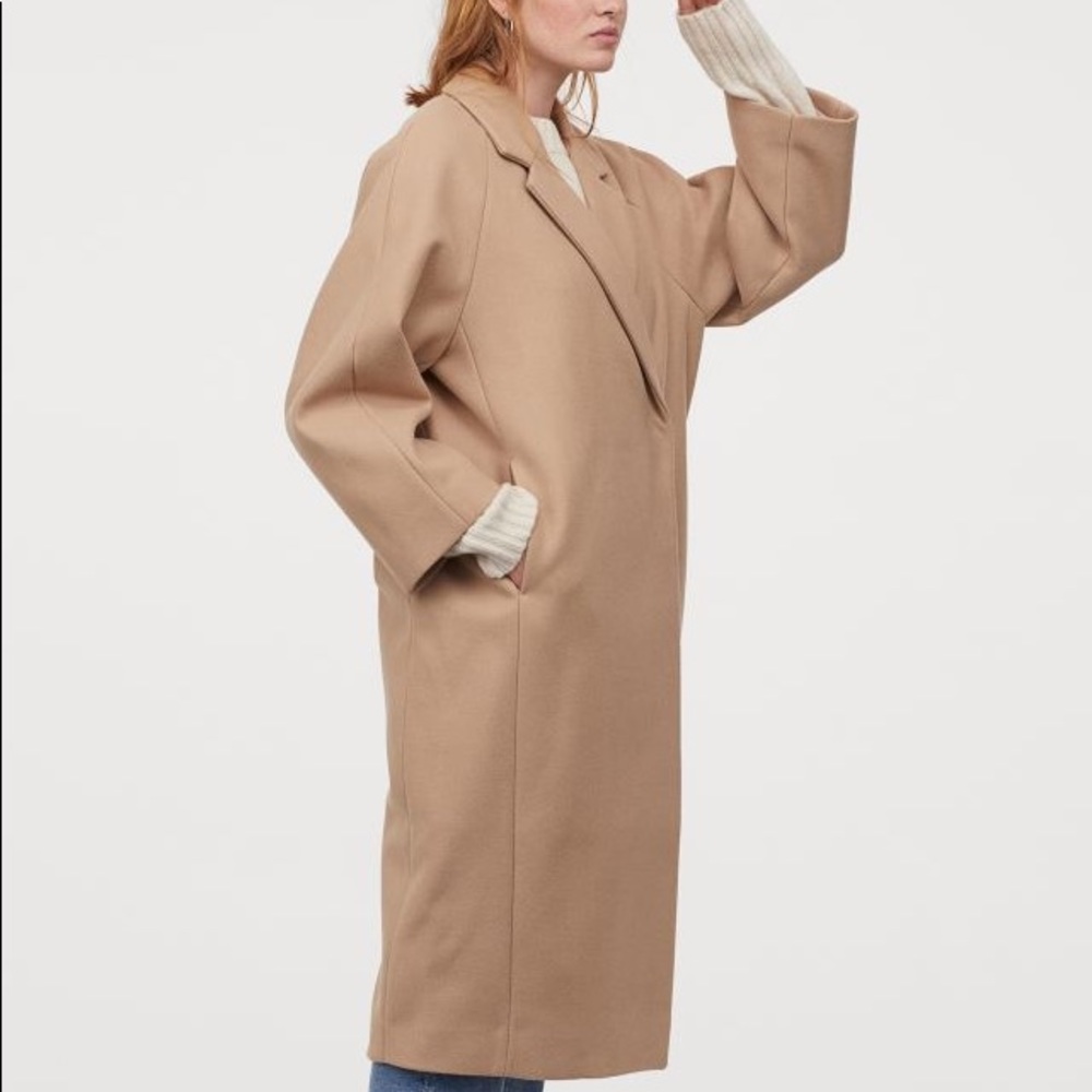 H&M Calf-length Camel Coat